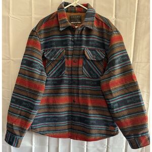 JACHS New York Western Cowboy‎ Outdoor Lined Wool Blend Shirt Jacket Men's XL